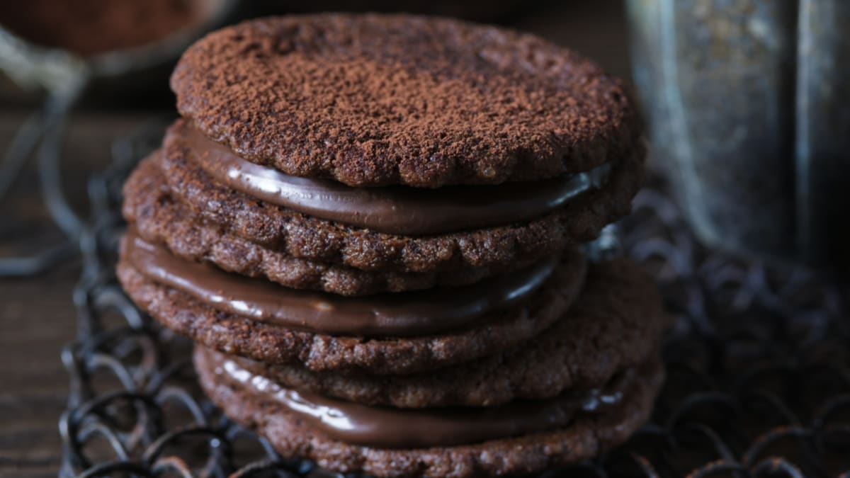 Dvojité čokoládové sušenky