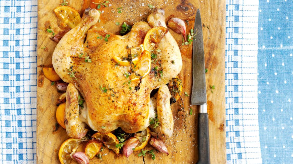 Pečené kuře bez páteře