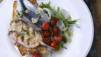 Grilované sardinky s česnekem  a tymiánem