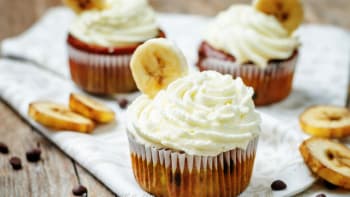 Banánový cupcake