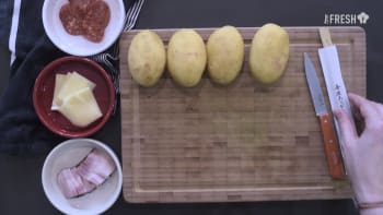 Plněné Hasselback brambory