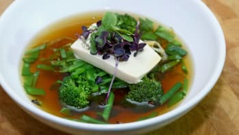 Tofu v polévce