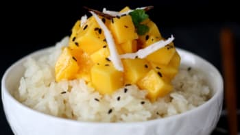 Mango sticky rice – lepkavá rýže s mangem 