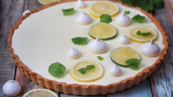 Smetanovo-citronový koláč