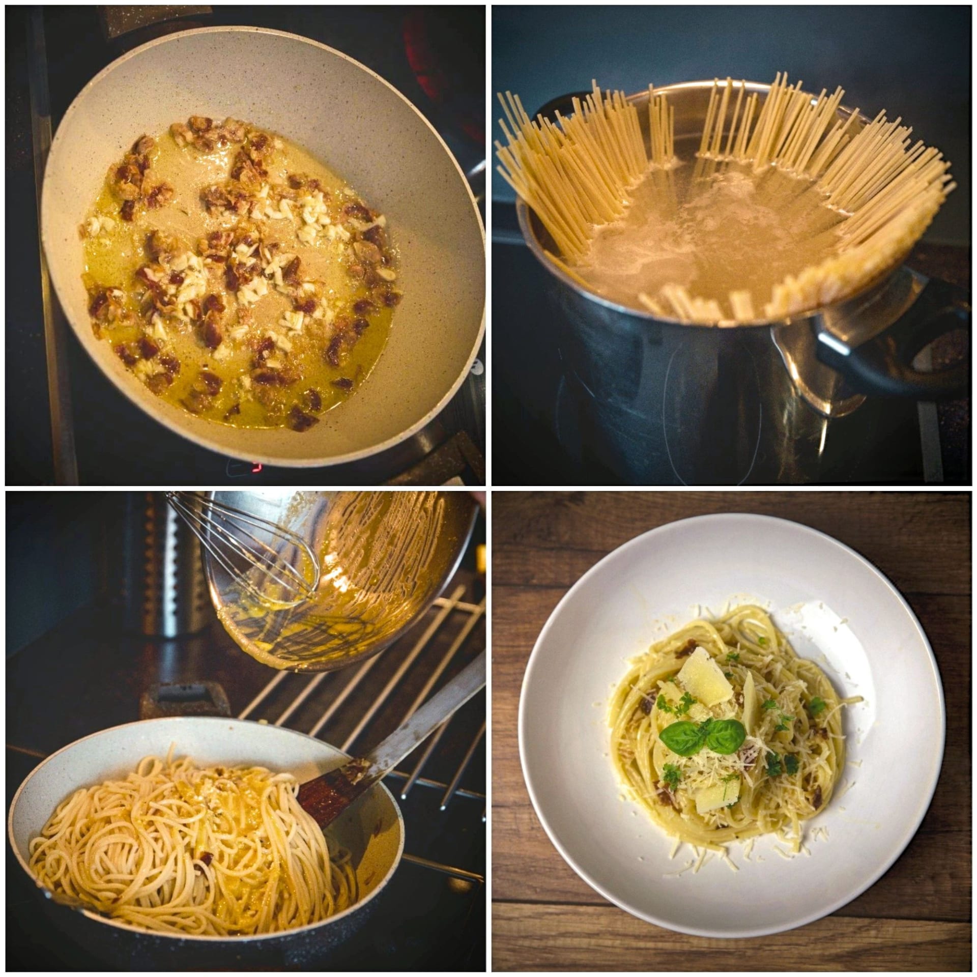 Jednoduchý recept na spaghetti carbonara 2