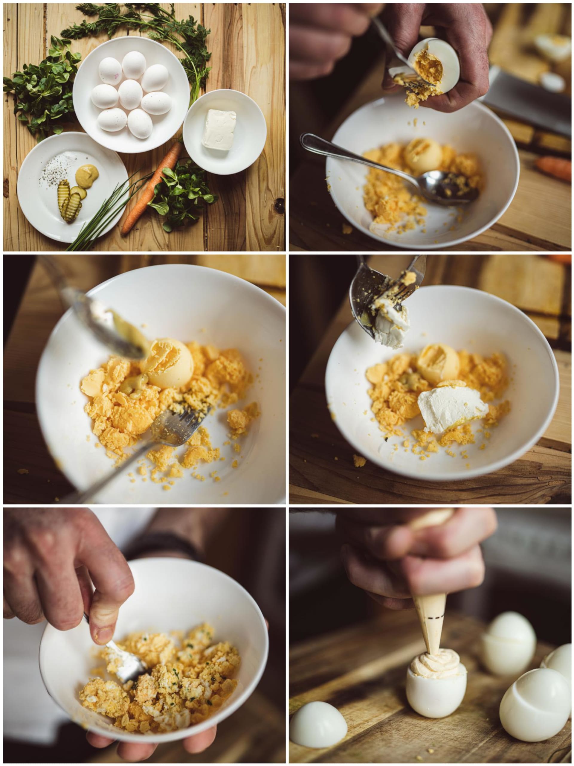 Kuřátka z vařených vajec – tak trochu jiná plněná vejce 2