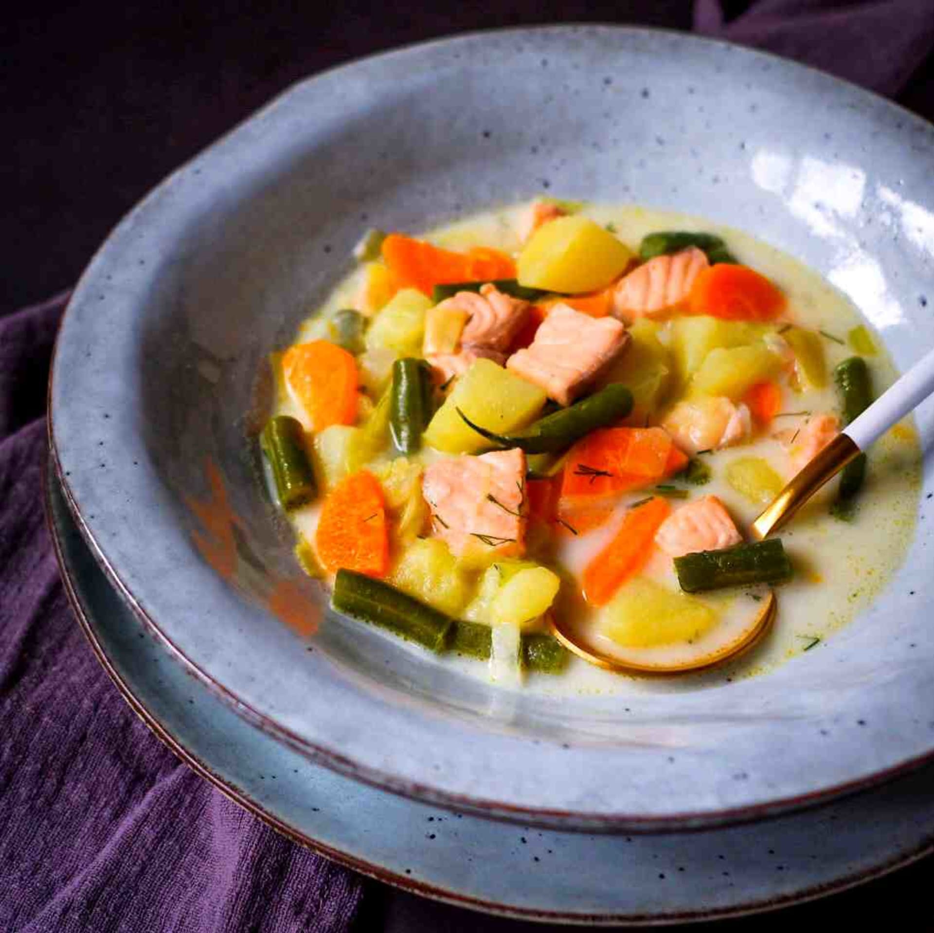 S Klárou v kuchyni: Finská rybí polévka lohikeitto 2
