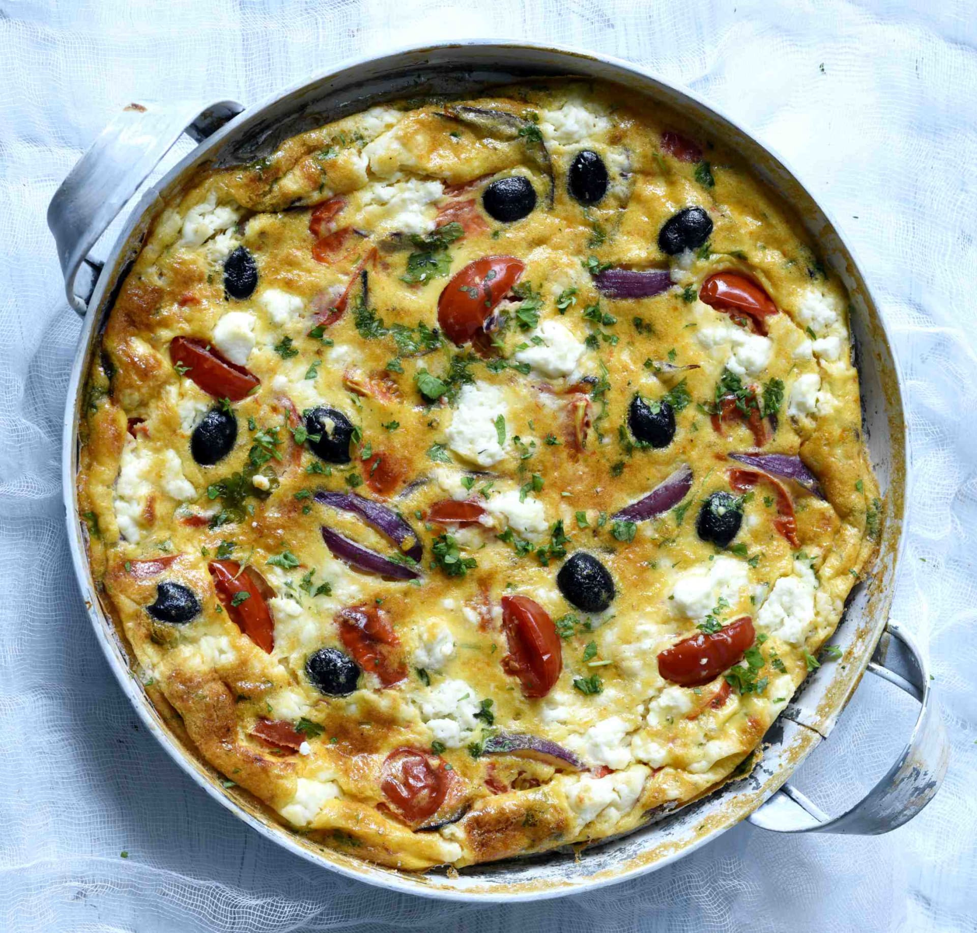 Omeleta inspirovaná řeckým salátem 2