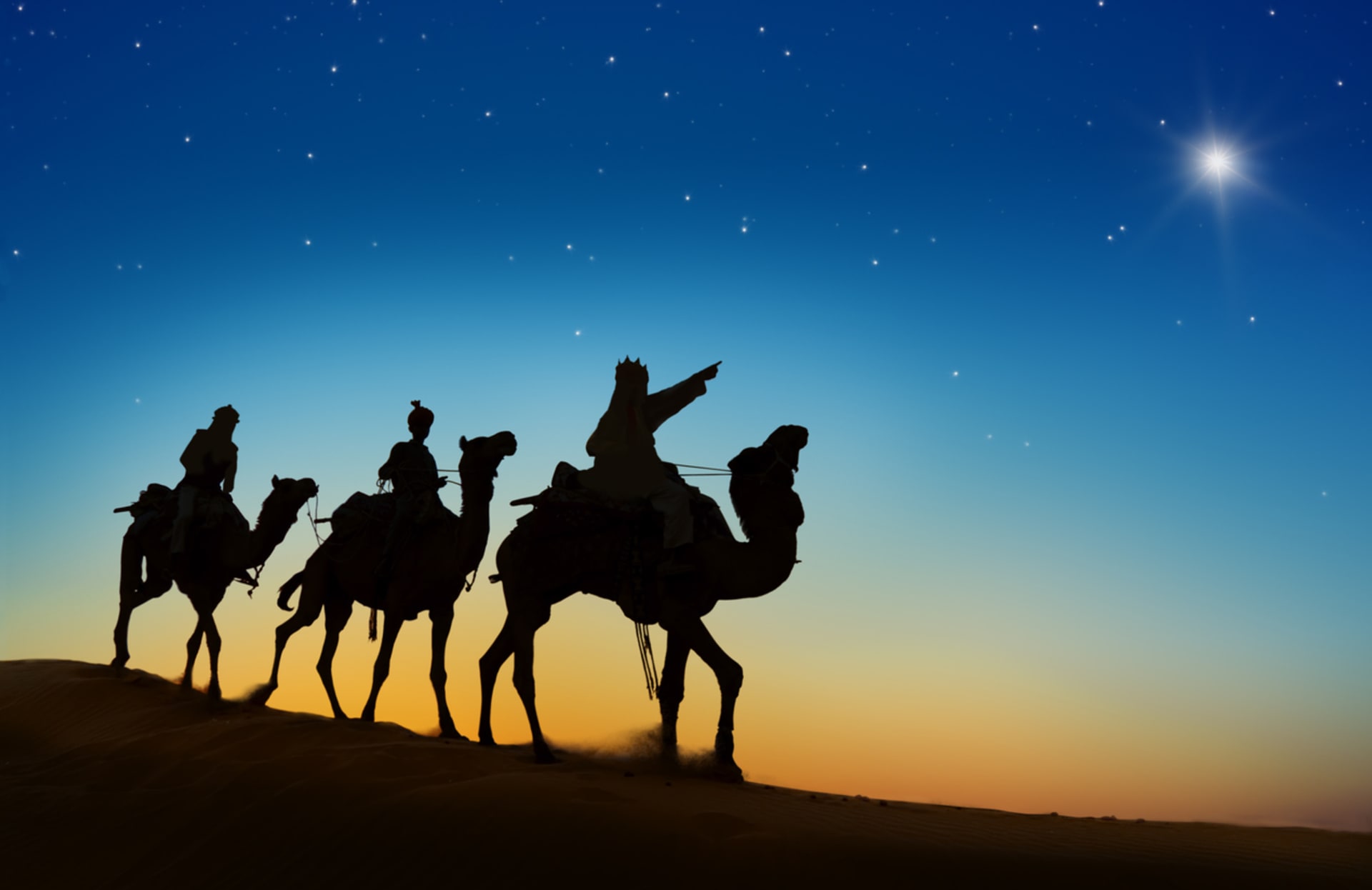 Tři králové sledovali hvězdu na obloze, která je měla zavést za novým vládcem.
