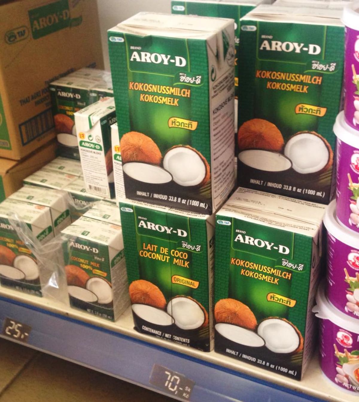 Kokosová mléka značky AROY-D považují šéfkuchaři za velmi kvalitní