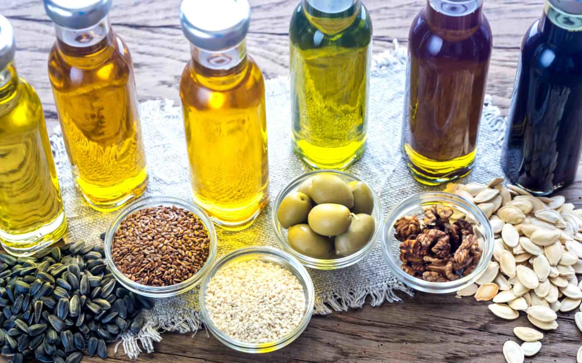 Různé druhy olejů