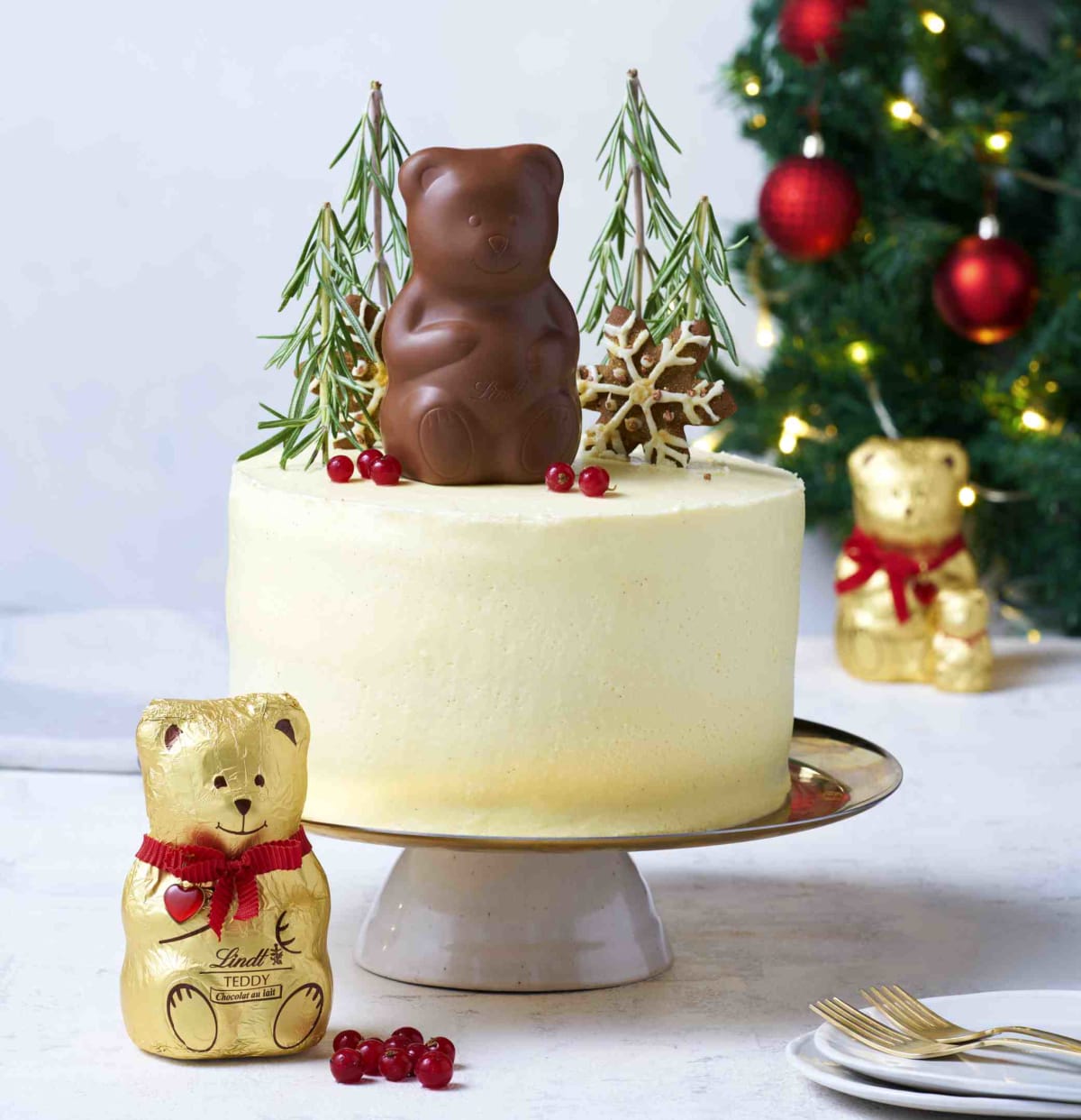 Vánoční perníkový dort s krémem z bílé čokolády