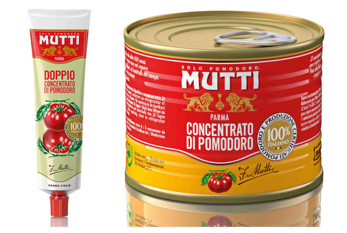 Mutti DOPPIO a Mutti koncentrovaná rajčatová pasta