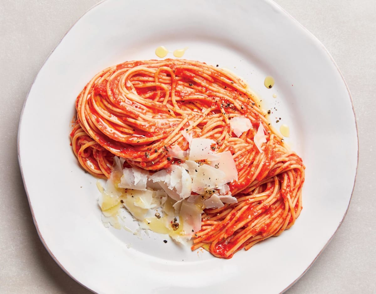 Super jednoduše: Špagety s paprikovým pestem
