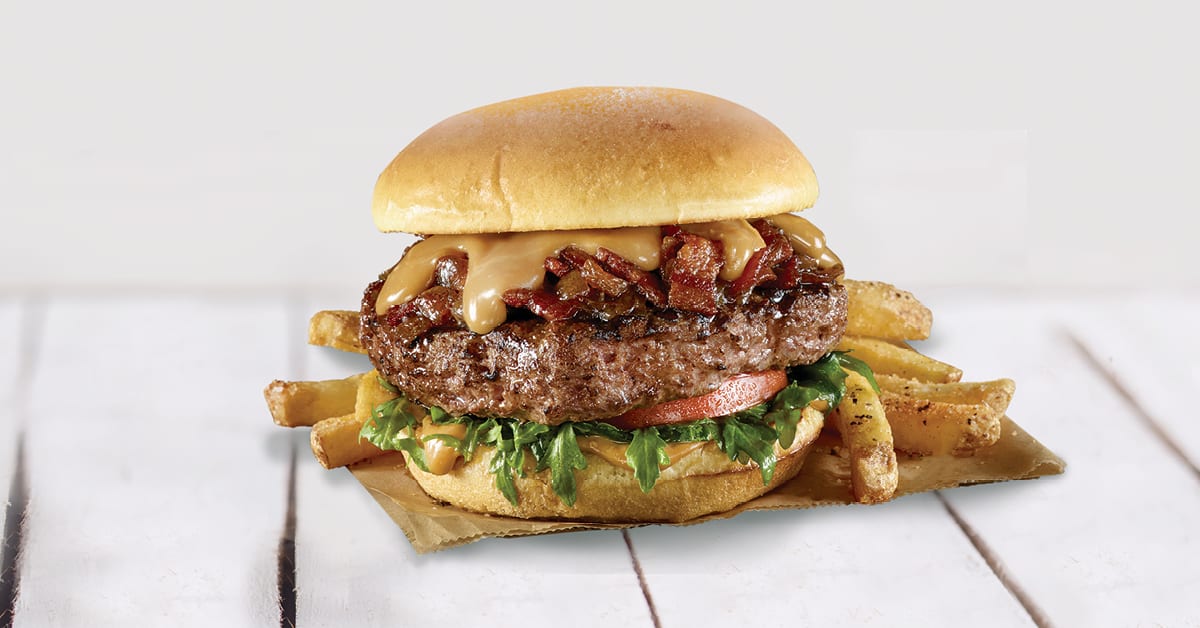 Speciální burger v Hard Rock Cafe