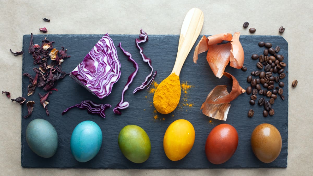 Nejsytější přírodní barvy na vajíčka