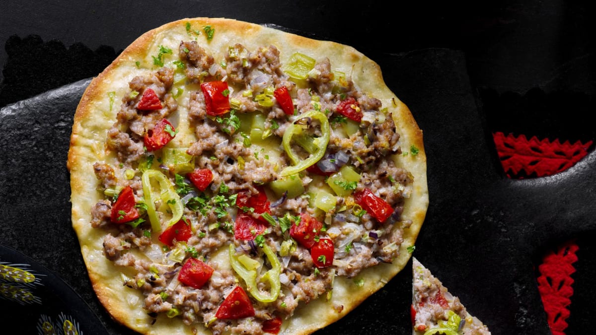 Arménská pizza lahmadžo 2