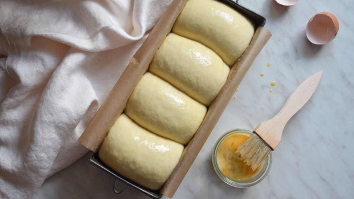Nadýchaný japonský chléb Hokkaido