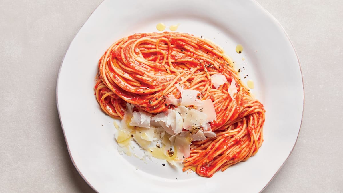 Super jednoduše: Špagety s paprikovým pestem