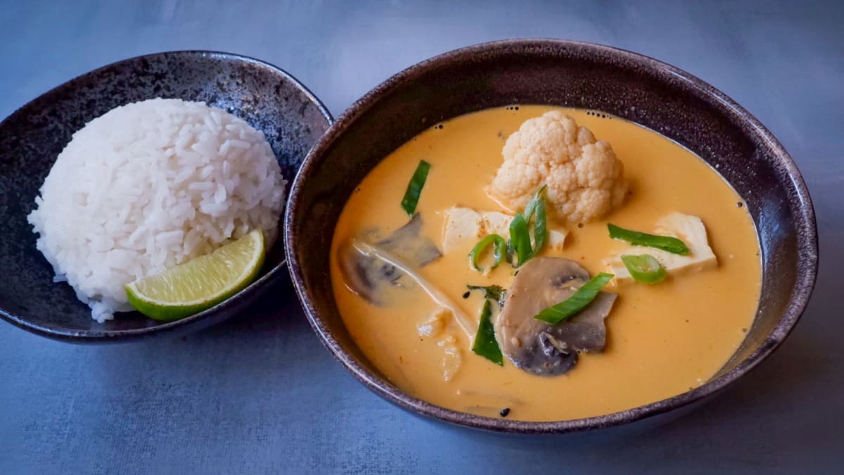 Thai Red Curry s jasmínovou rýží