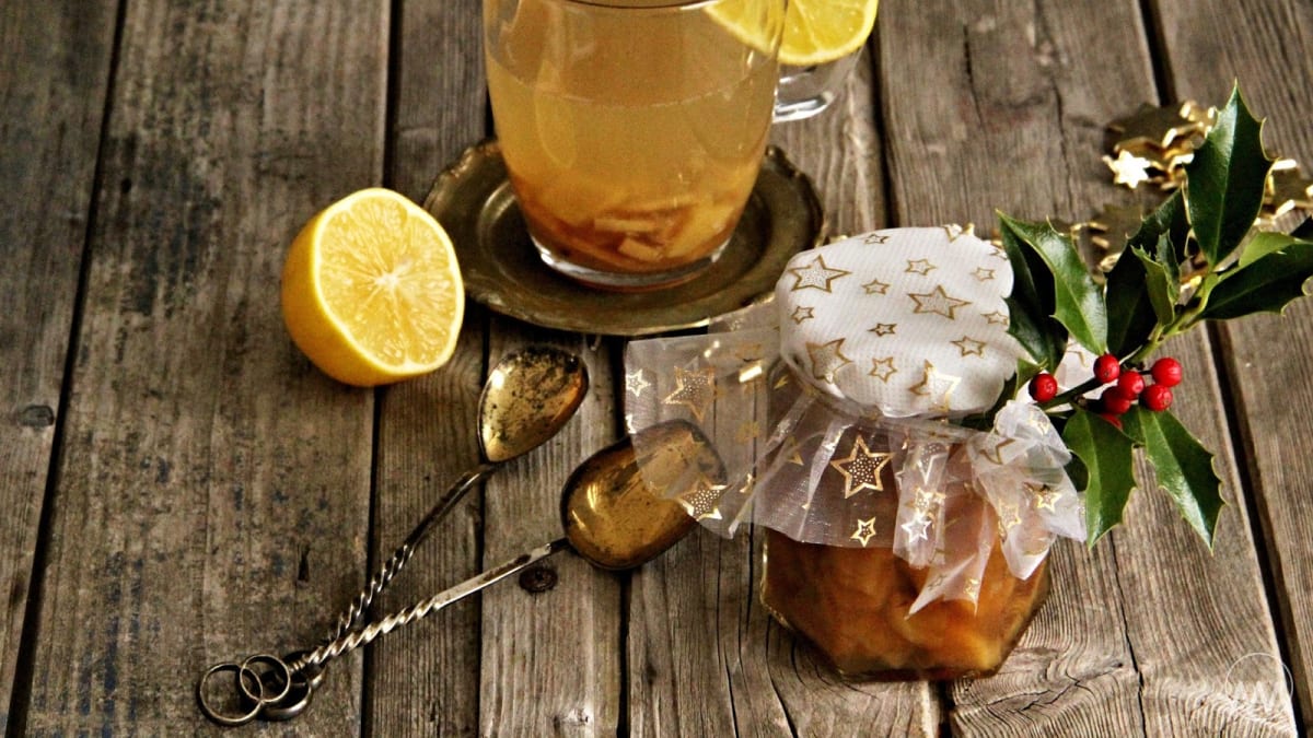 Pečený zázvorový čaj s citrusy 2