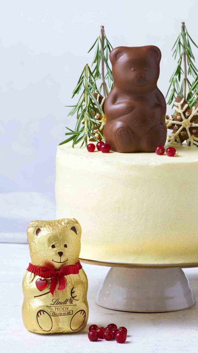 Vánoční perníkový dort s krémem z bílé čokolády