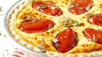 Sýrový quiche s rajčaty