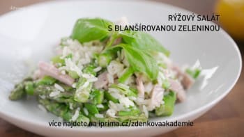 Rýžový salát s blanšírovanou zeleninou