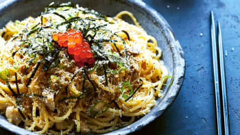Japonské špagety carbonara