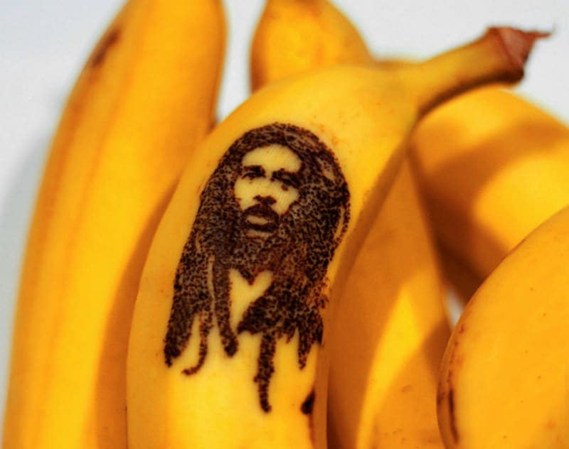 Banana art - Bob Marley