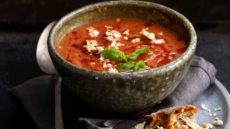 Červená čočková polévka po řecku