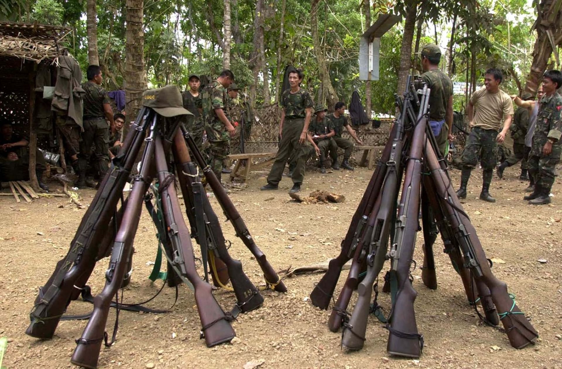 M1 Garand u filipínských vojáků