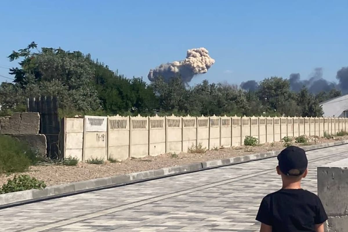Výbuch na krymské letecké základně, 9. srpna 2022