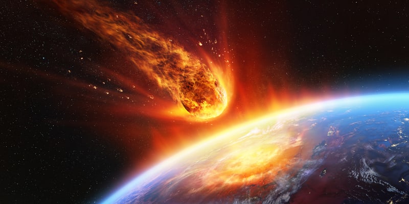 Pád asteroidu (ilustrační foto)