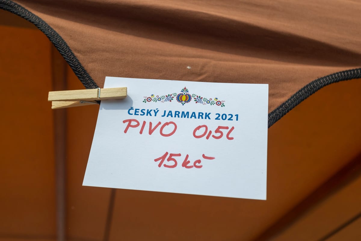 Jarmark SPD před volbami do Poslanecké sněmovny v létě 2021.