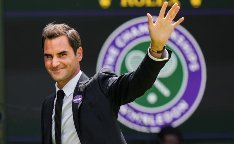 Roger Federer ve Wimbledonu.