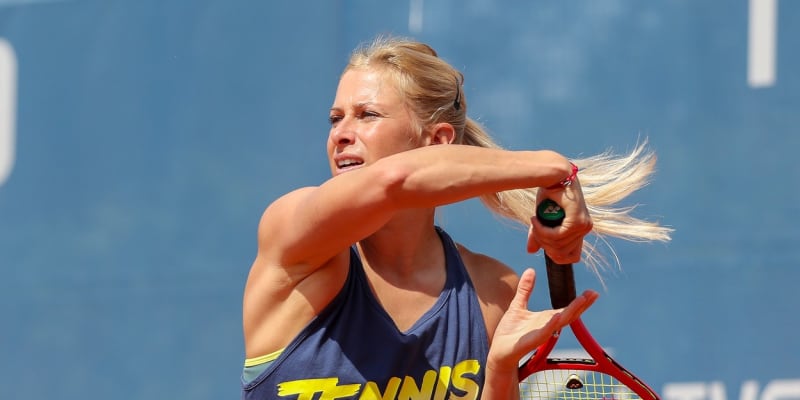 Bývalá profesionální tenistka Andrea Sestini Hlaváčková na tréninku