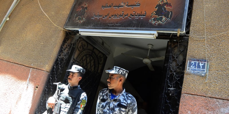 Při požáru kostela v Egyptě zahynulo 41 lidí