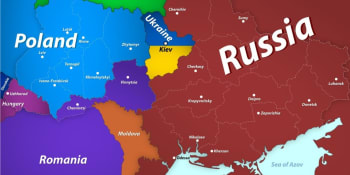 Medveděv ukázal novou mapu Ukrajiny. Zelenskému zbyde jen Kyjev, východ bude ruský