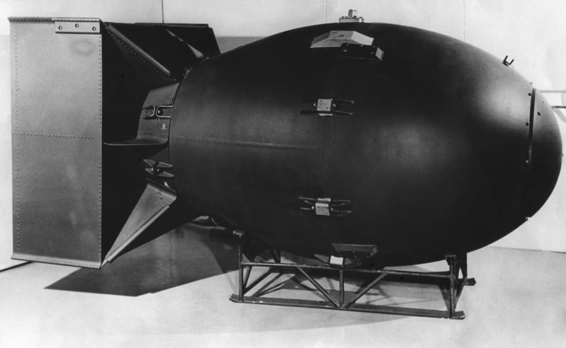 Atomová bomba, kterou shodily USA na Japonsko 6. a 9. srpna 1945.