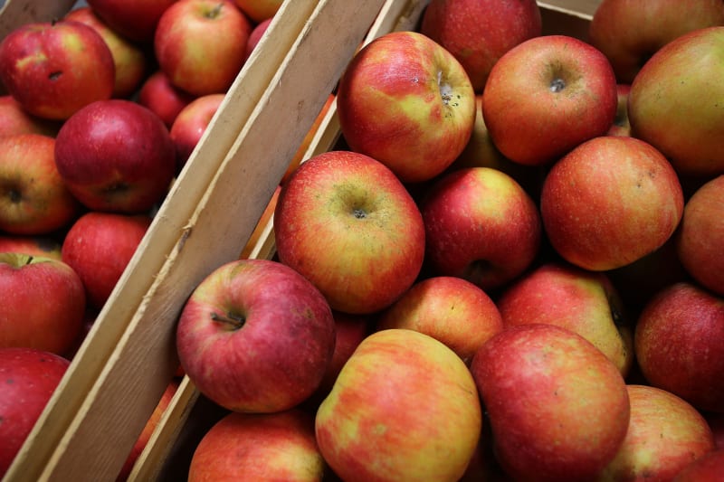 Cena konzumních jablek dosáhla 34,93 Kč za kilogram. Na počátku nového roku to bylo 35,65 Kč. 