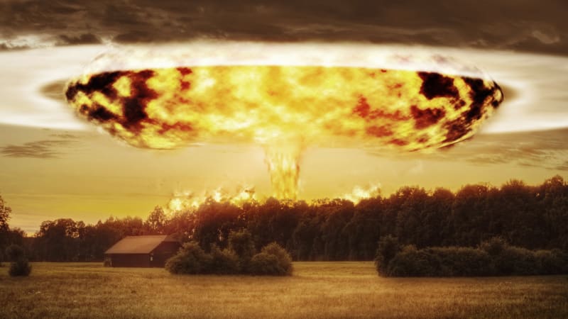 Výbuch atomové bomby (Ilustrační foto