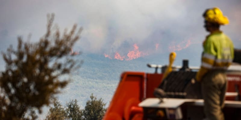 Lesní požáry trápí Španělsko.