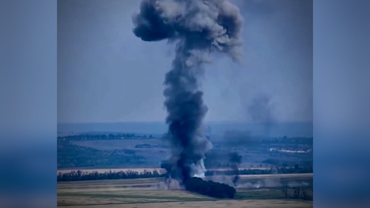 Ukrajinský útok na ruský tank