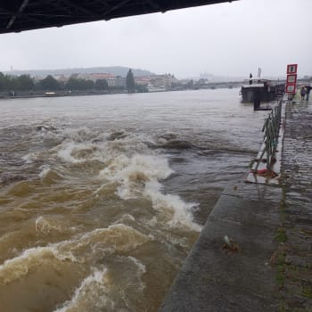 Do 16. hodiny hasiči v Praze evidují více než padesátku případů spojených s vydatným deštěm. 