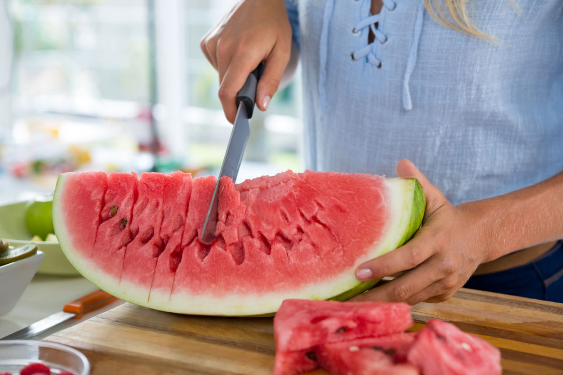 Naučte se jednoduše nakrájet meloun na kostičky