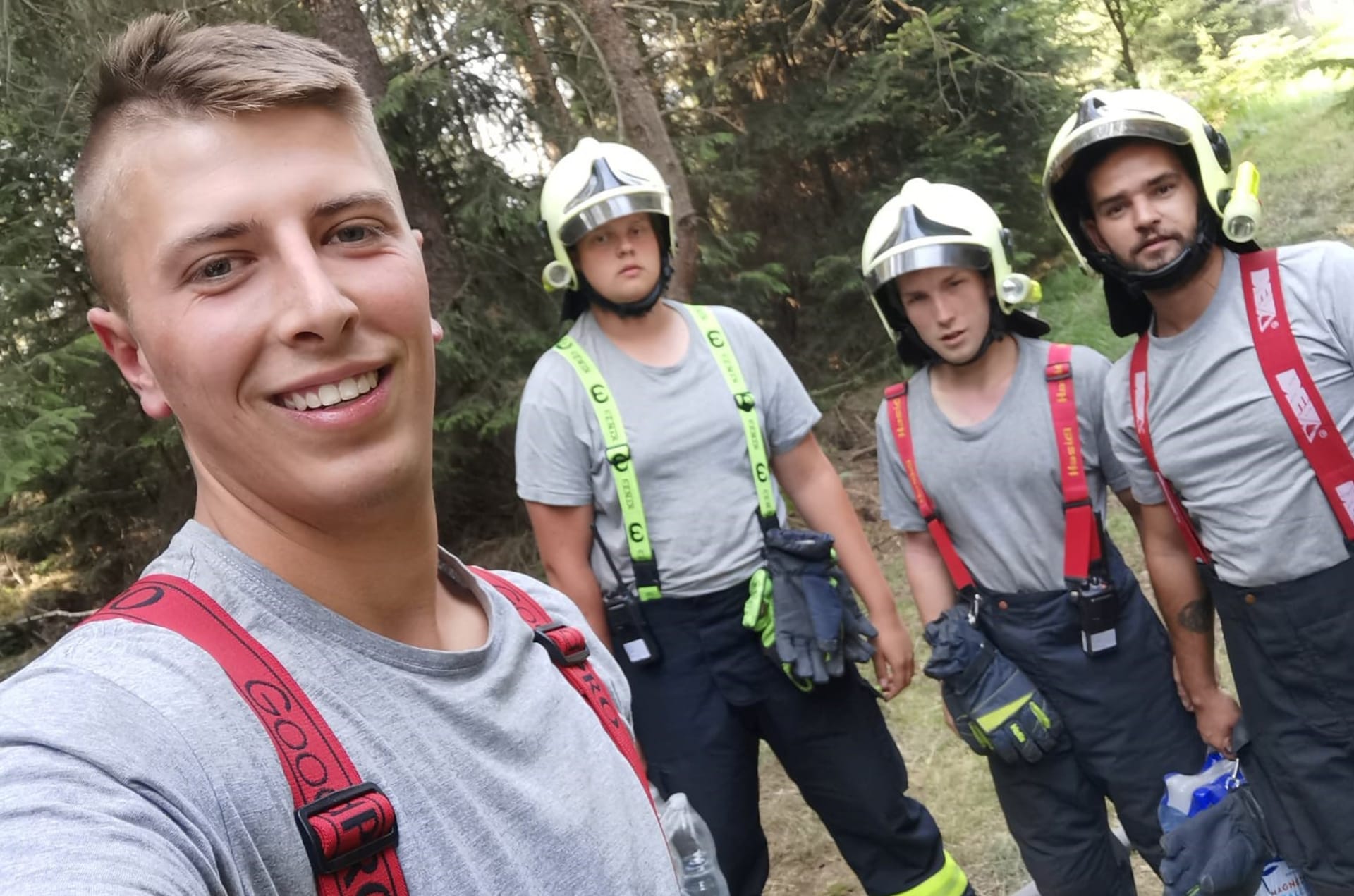 Dobrovolní hasiči z Proboštova se podíleli mimo jiné na krocení požáru v Českém Švýcarsku.