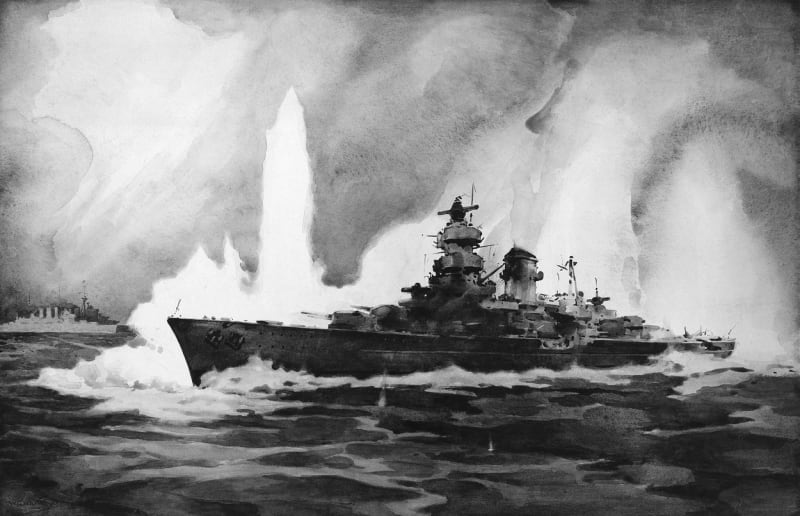 Ostřelovaný Bismarck