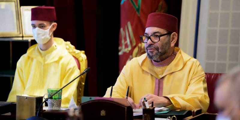 Marocký král Mohamed VI. (vpravo)