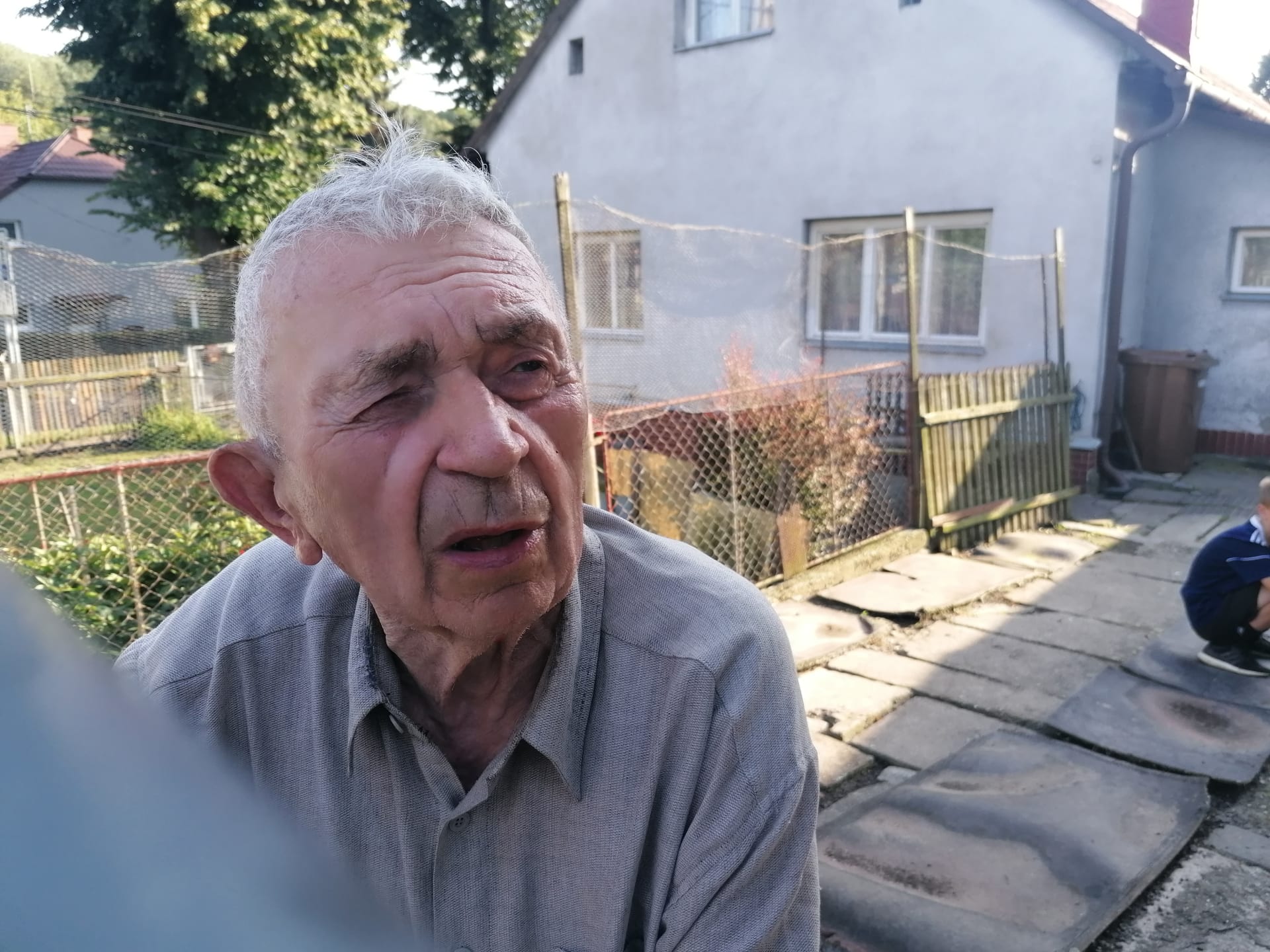 89letý František Tvrdý, soused Zagorů. Dobře si pamatuje tatínka Hany Zagorové, který musel sloužit v německé armádě – tak jako všichni muži z Hlučínska.
